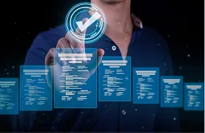 Monitoring dashboard showing a production-grade AI application running reliably