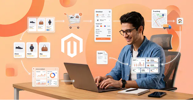 Magento integrations dashboard with ecommerce provider tools